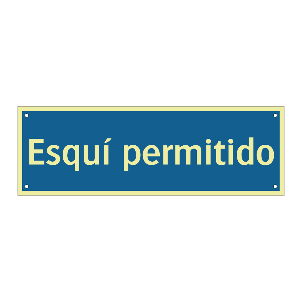 Esquí permitido