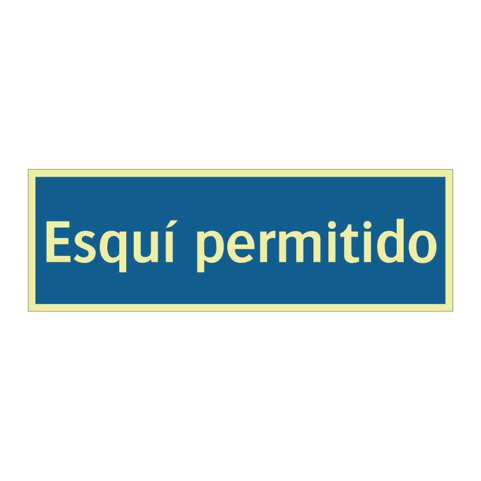 Esquí permitido