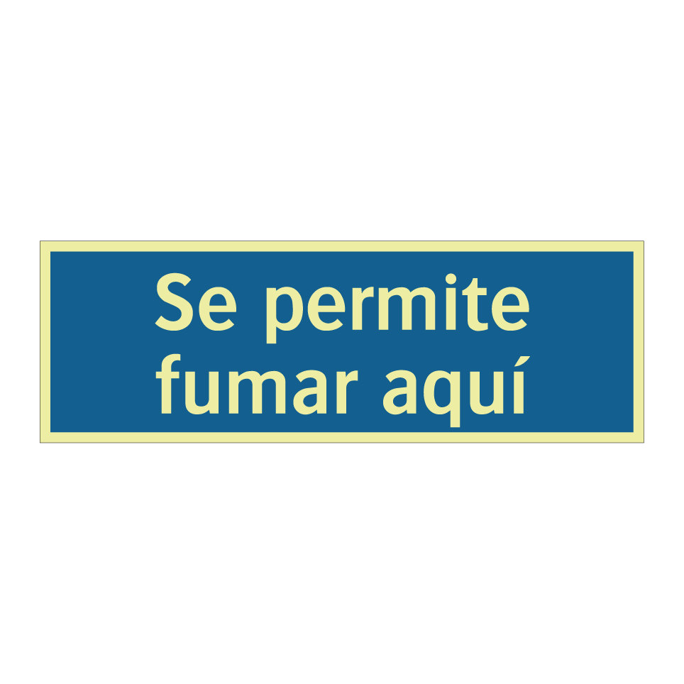 Se permite fumar aquí