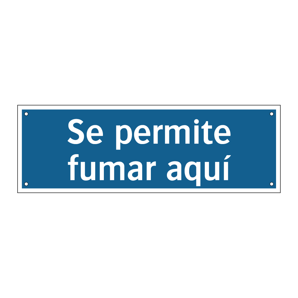 Se permite fumar aquí