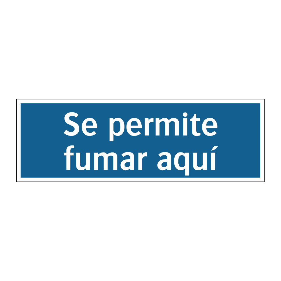 Se permite fumar aquí