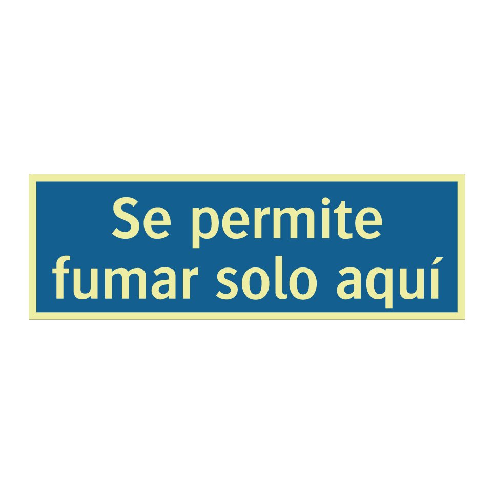 Se permite fumar solo aquí