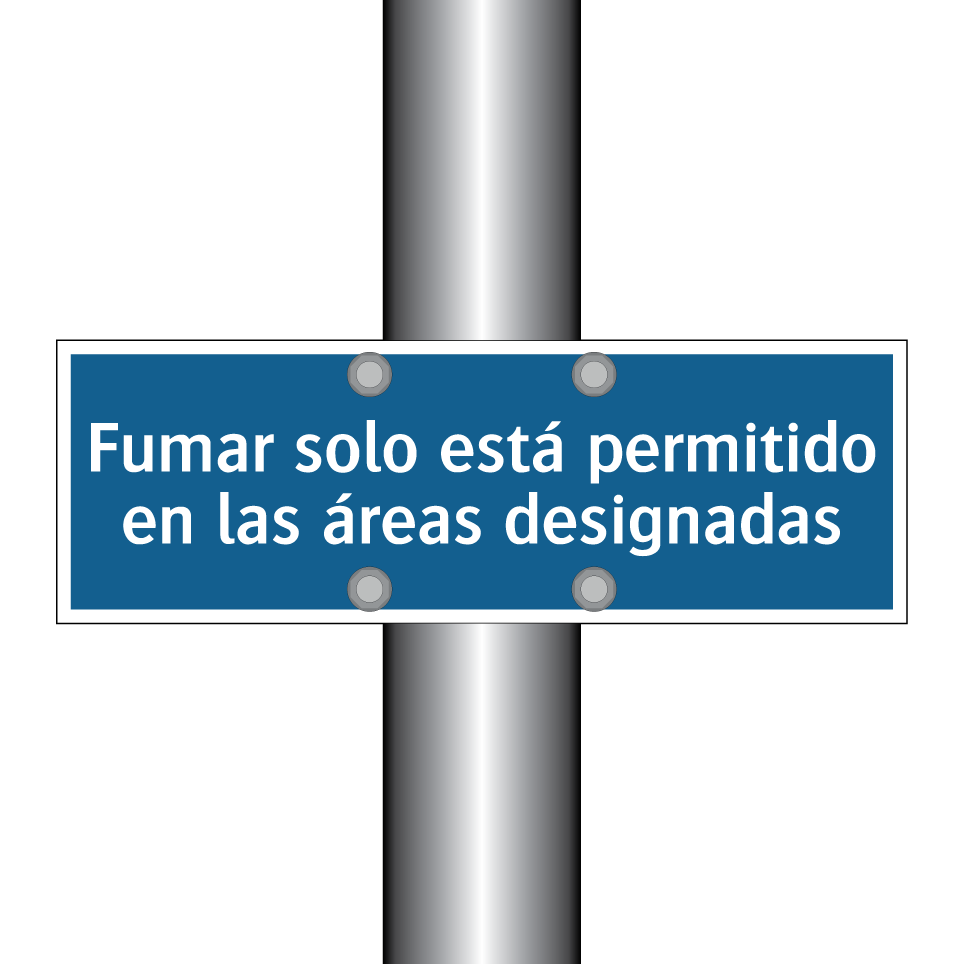 Fumar solo está permitido en las áreas designadas