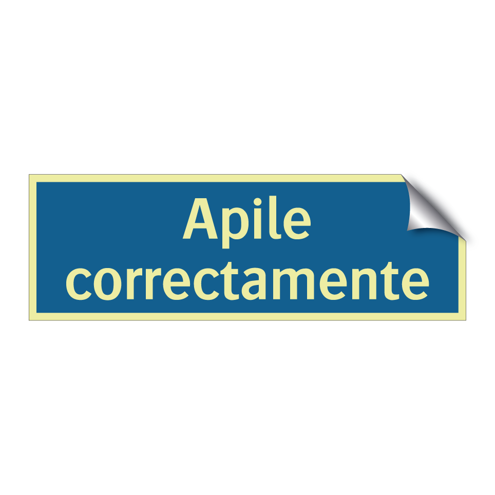 Apile correctamente