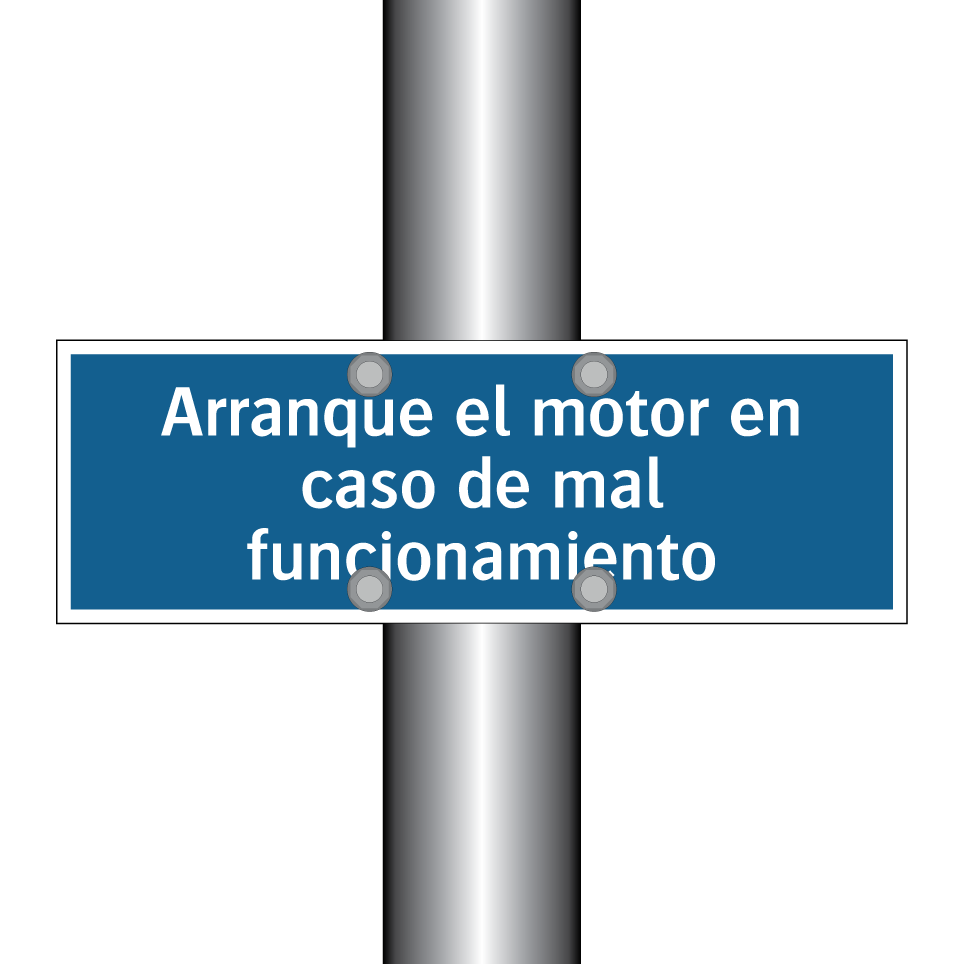 Arranque el motor en caso de mal funcionamiento
