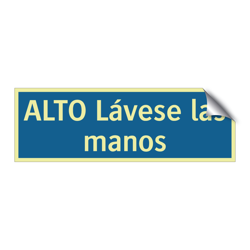 ALTO Lávese las manos