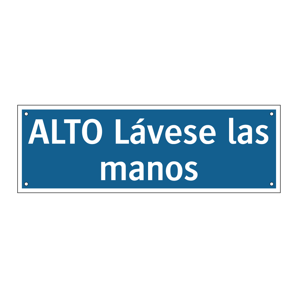 ALTO Lávese las manos