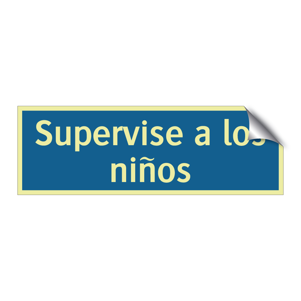 Supervise a los niños