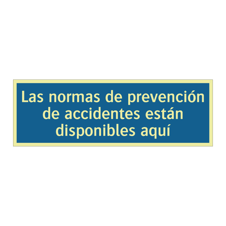 Las normas de prevención de accidentes están disponibles aquí