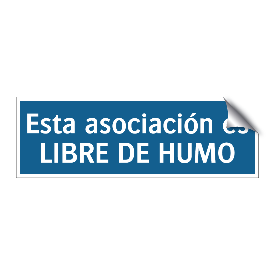 Esta asociación es LIBRE DE HUMO