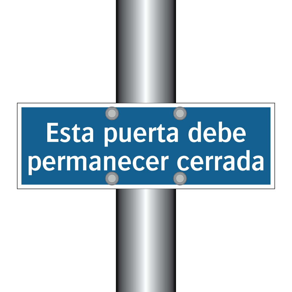 Esta puerta debe permanecer cerrada