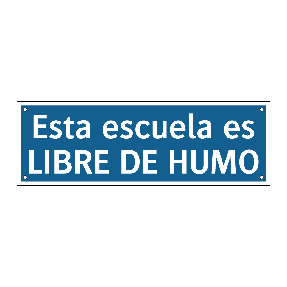 Esta escuela es LIBRE DE HUMO
