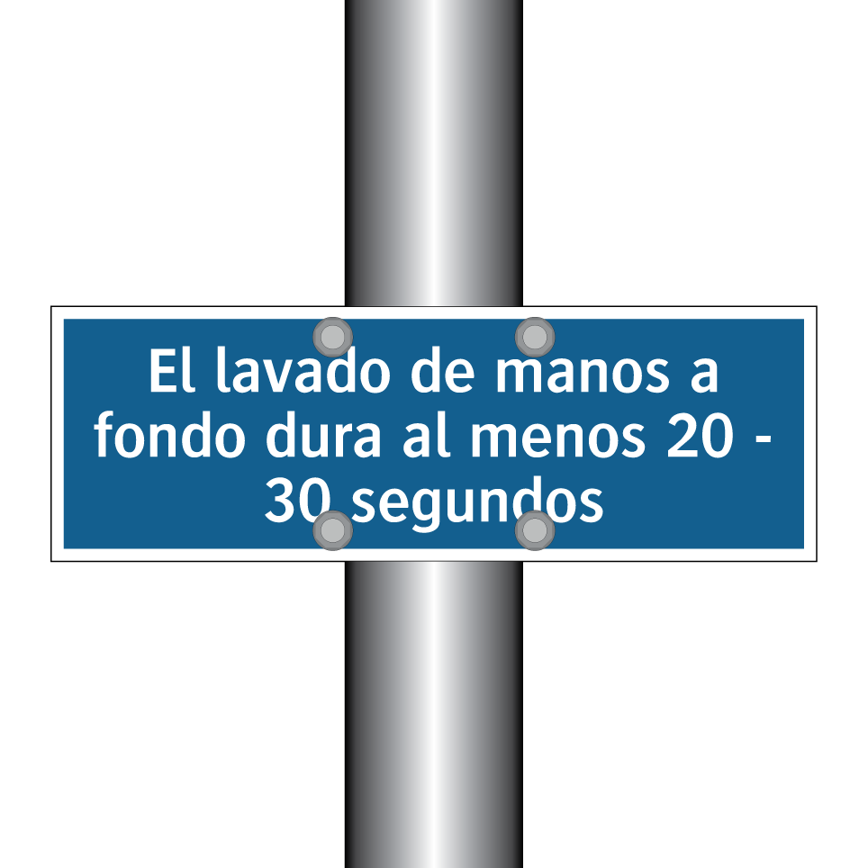 El lavado de manos a fondo dura al menos 20 - 30 segundos