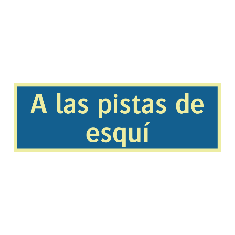 A las pistas de esquí