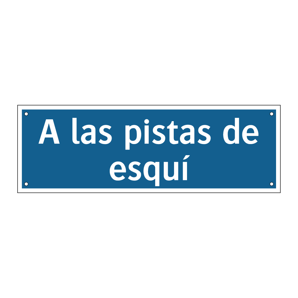 A las pistas de esquí