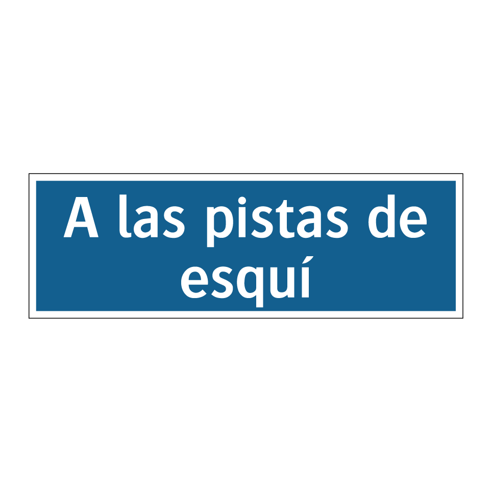 A las pistas de esquí