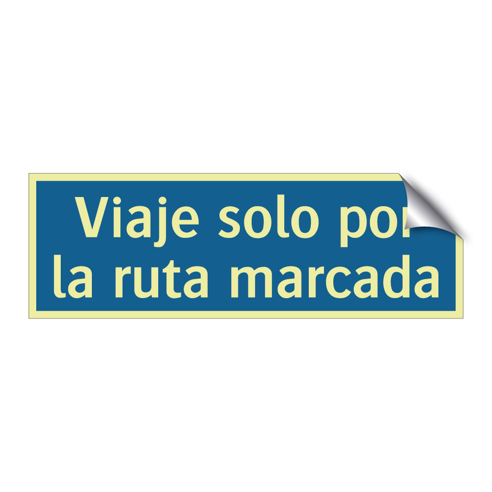 Viaje solo por la ruta marcada