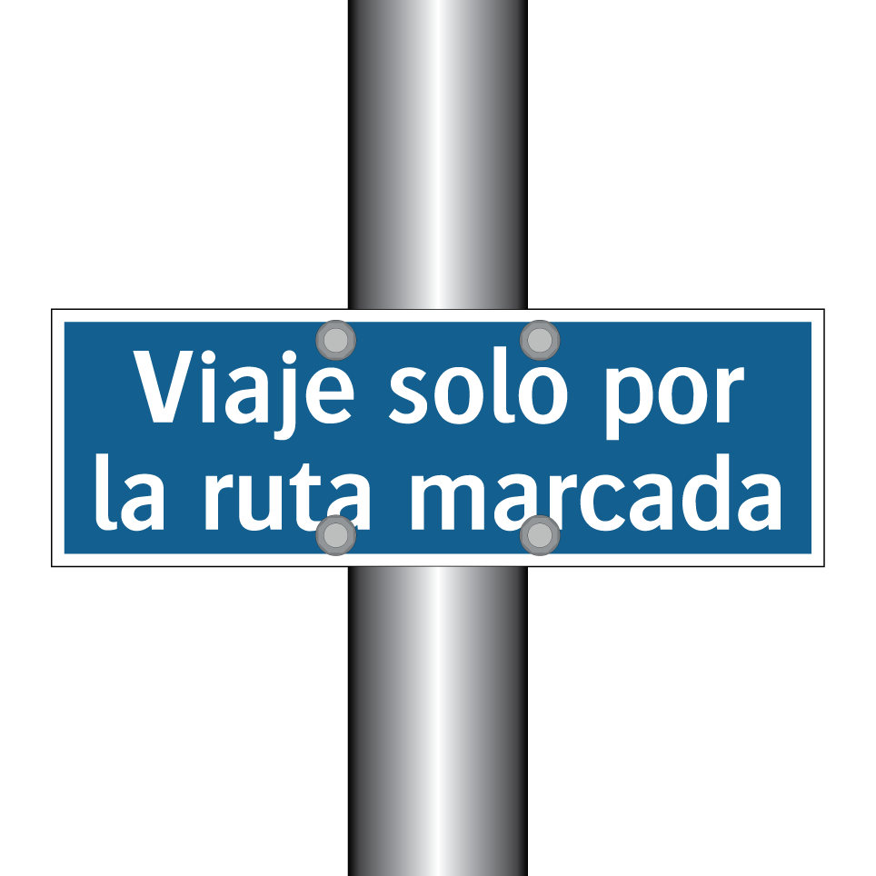Viaje solo por la ruta marcada