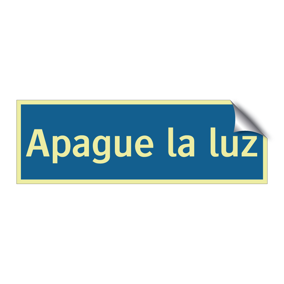 Apague la luz