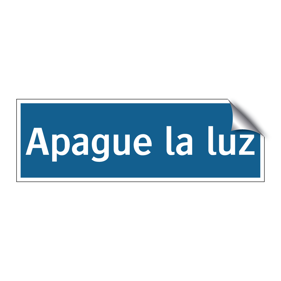 Apague la luz
