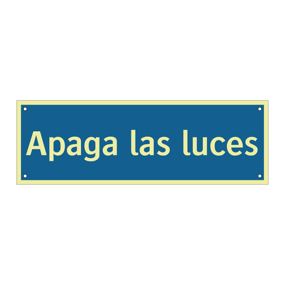 Apaga las luces