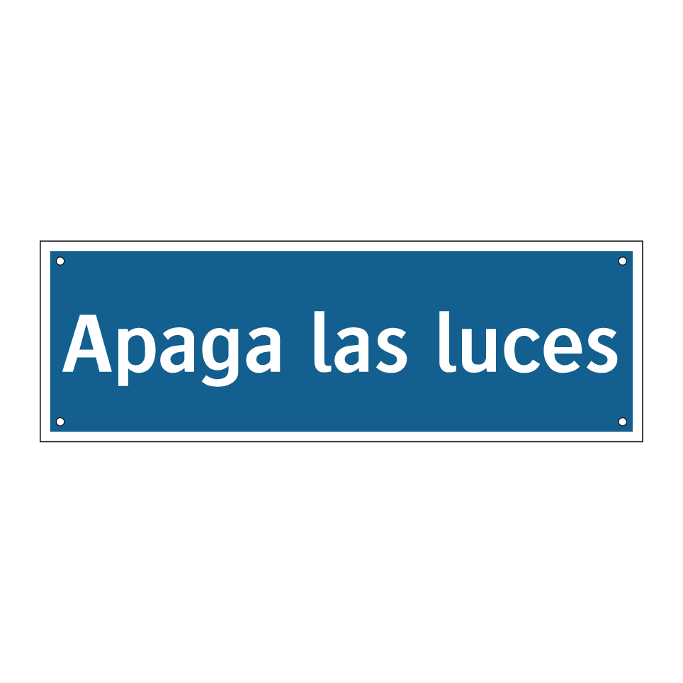 Apaga las luces