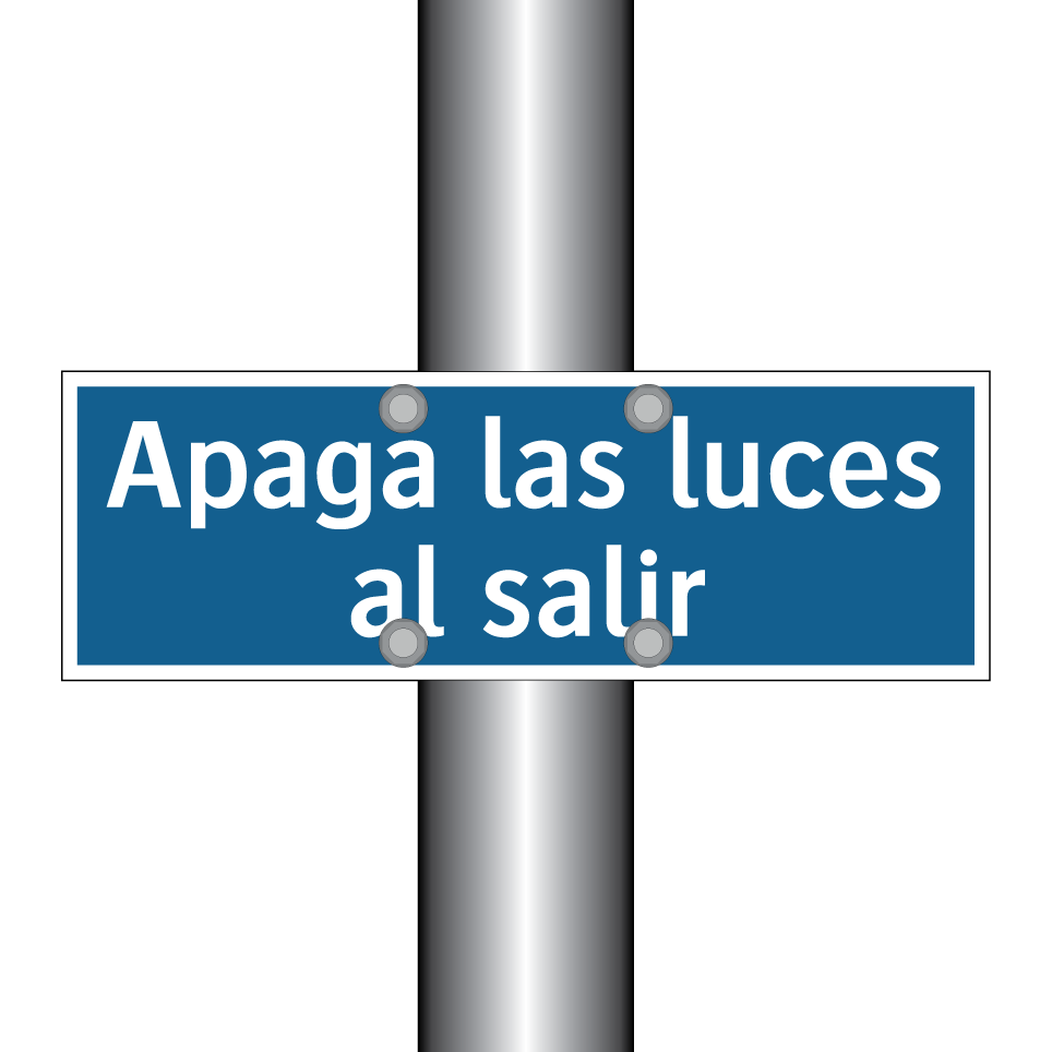 Apaga las luces al salir