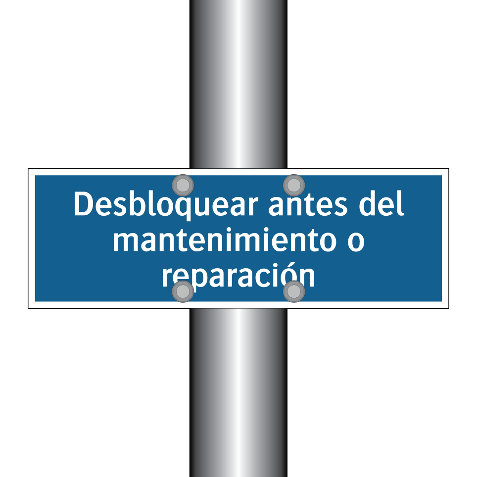 Desbloquear antes del mantenimiento o reparación