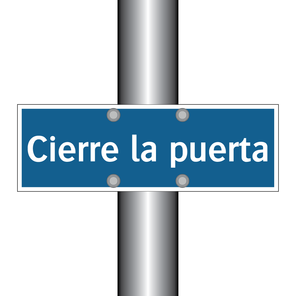 Cierre la puerta
