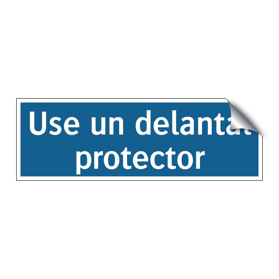 Use un delantal protector
