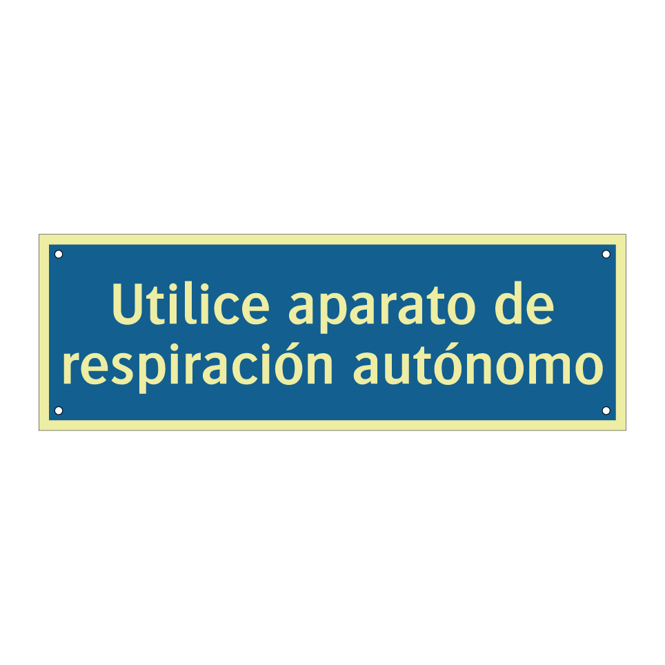 Utilice aparato de respiración autónomo