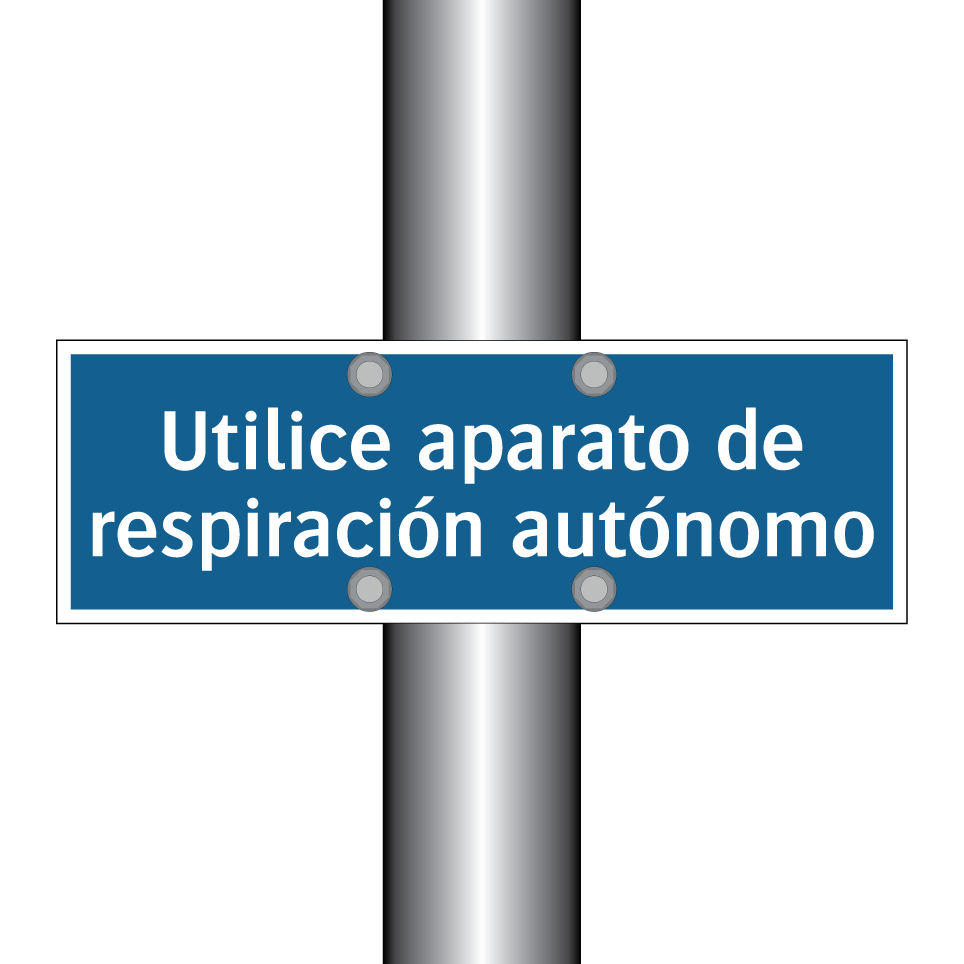 Utilice aparato de respiración autónomo