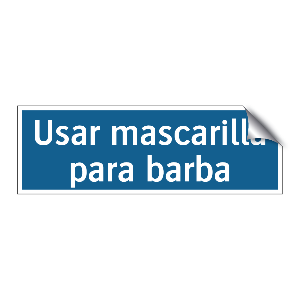 Usar mascarilla para barba
