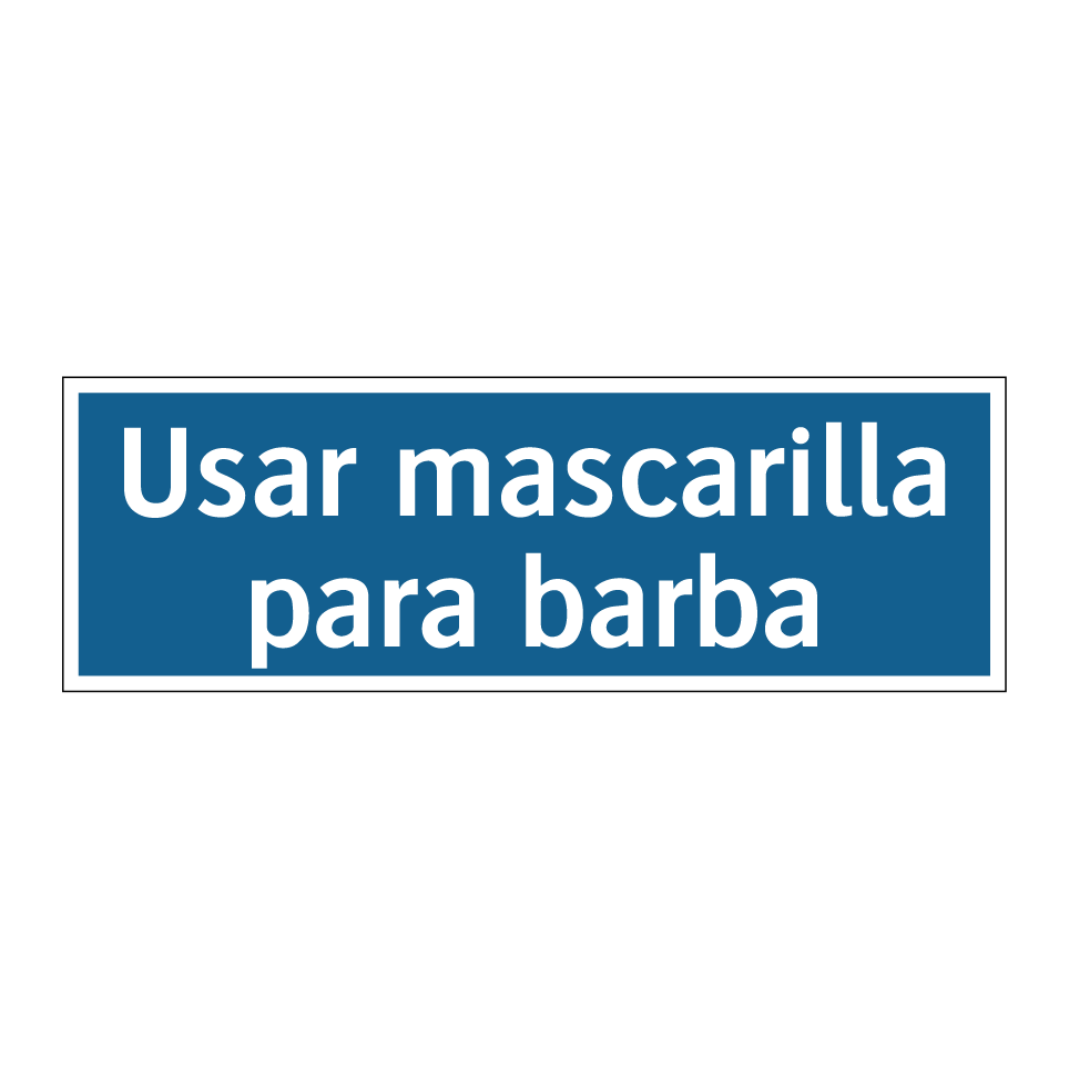 Usar mascarilla para barba