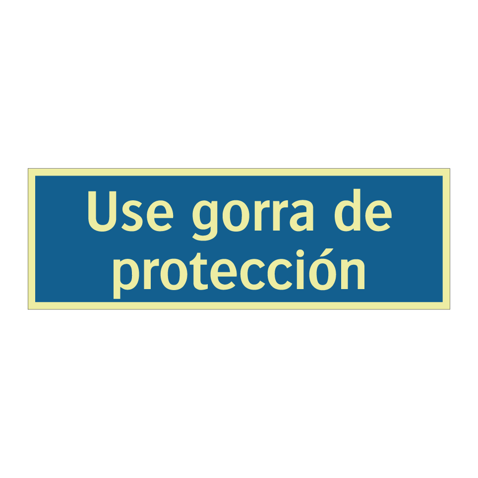 Use gorra de protección