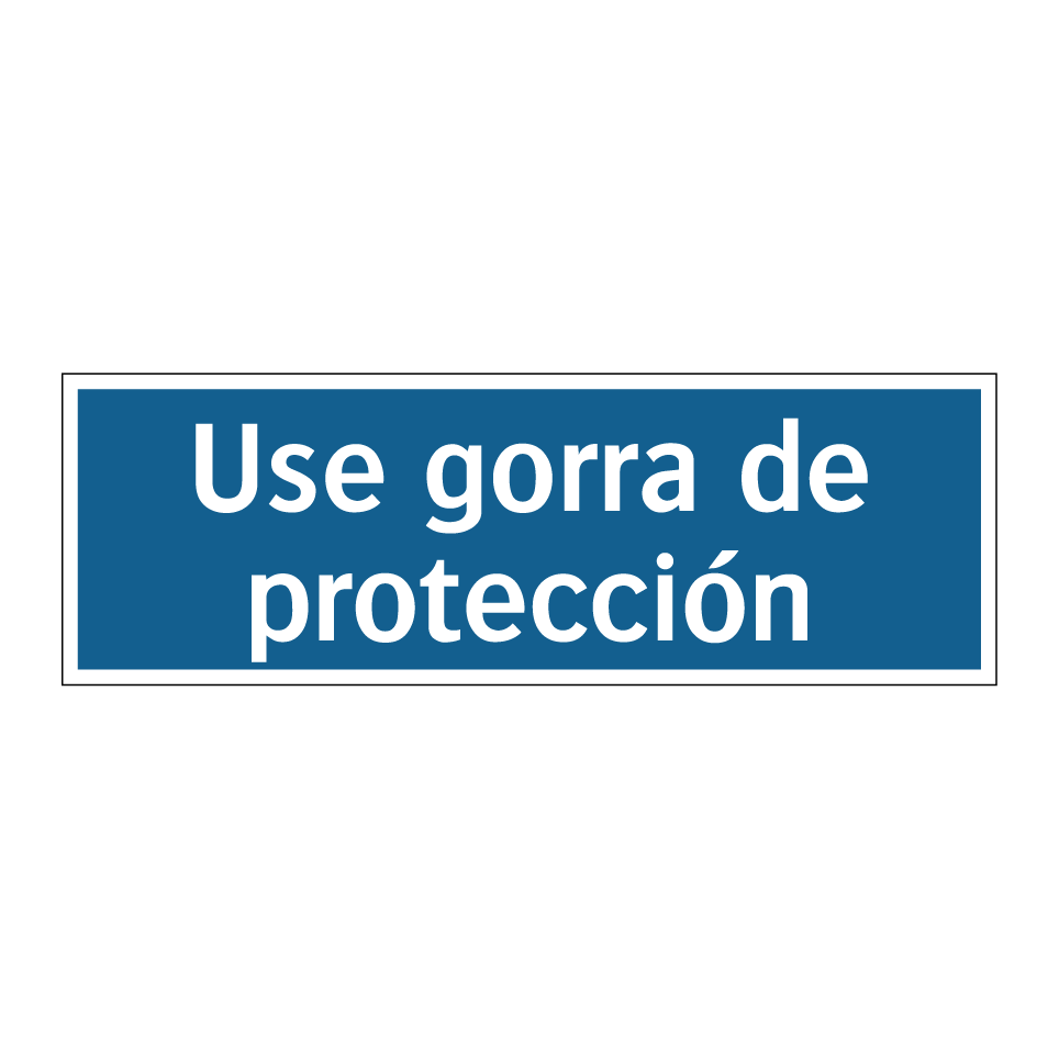 Use gorra de protección