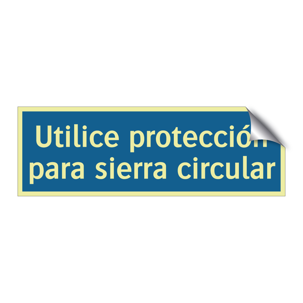 Utilice protección para sierra circular