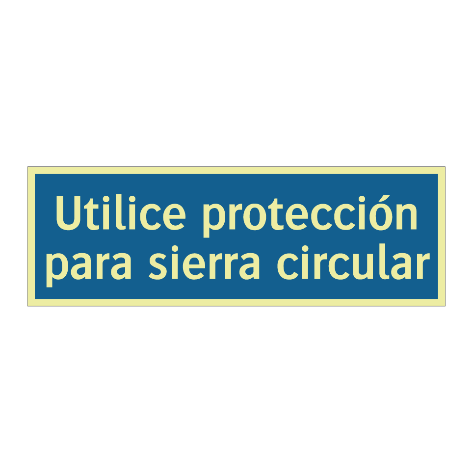 Utilice protección para sierra circular