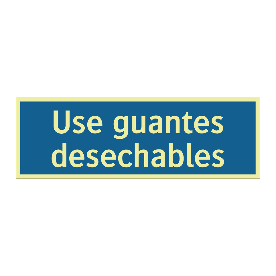 Use guantes desechables