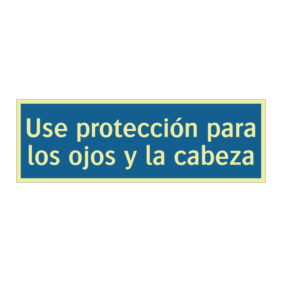 Use protección para los ojos y la cabeza