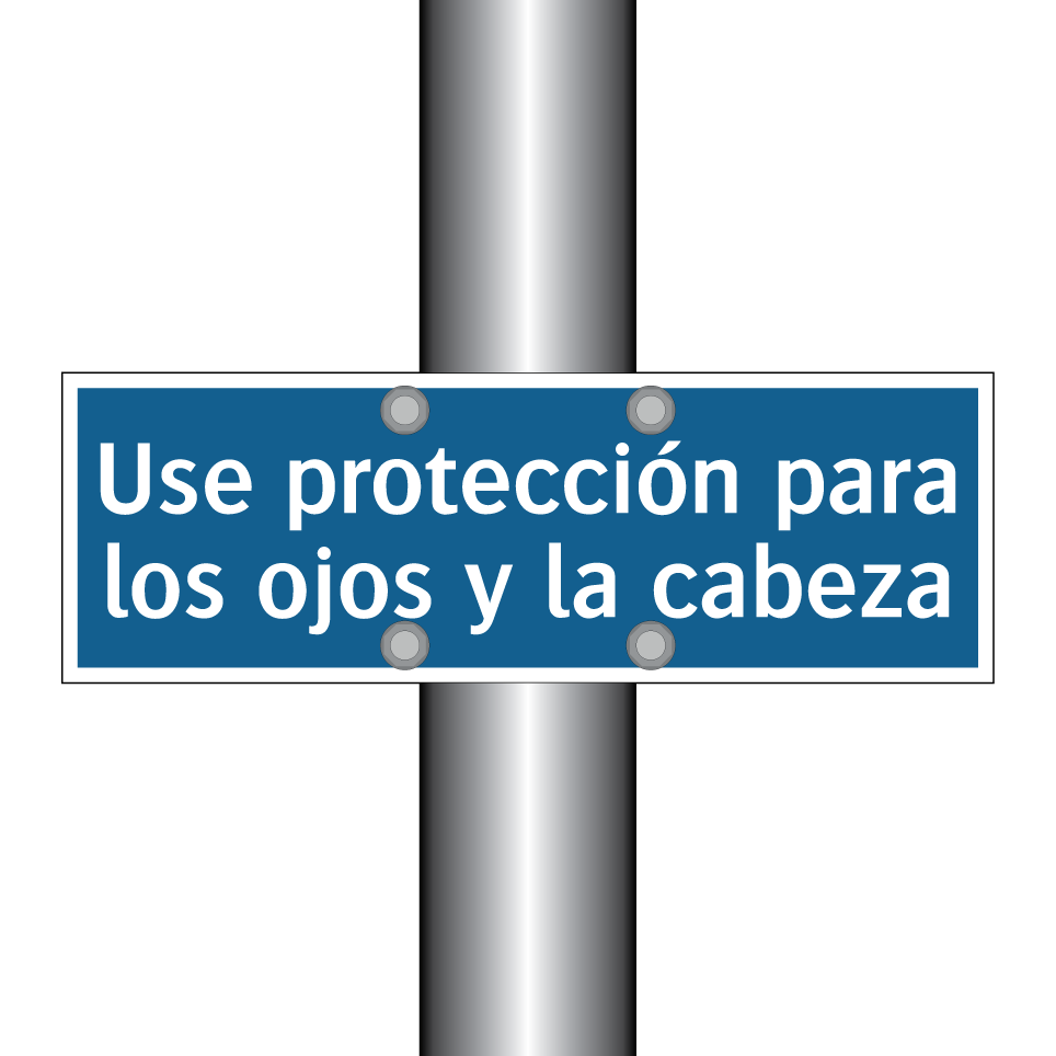 Use protección para los ojos y la cabeza
