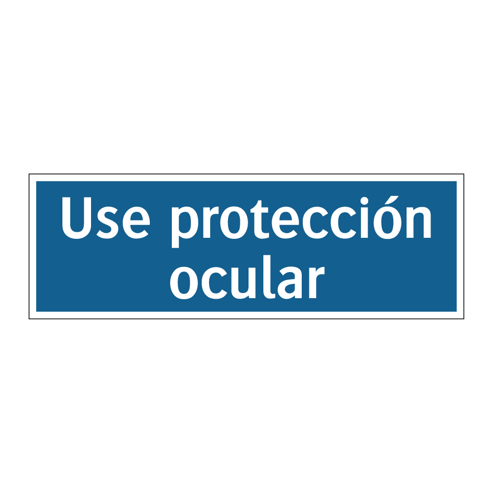 Use protección ocular