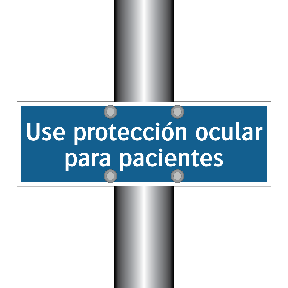 Use protección ocular para pacientes