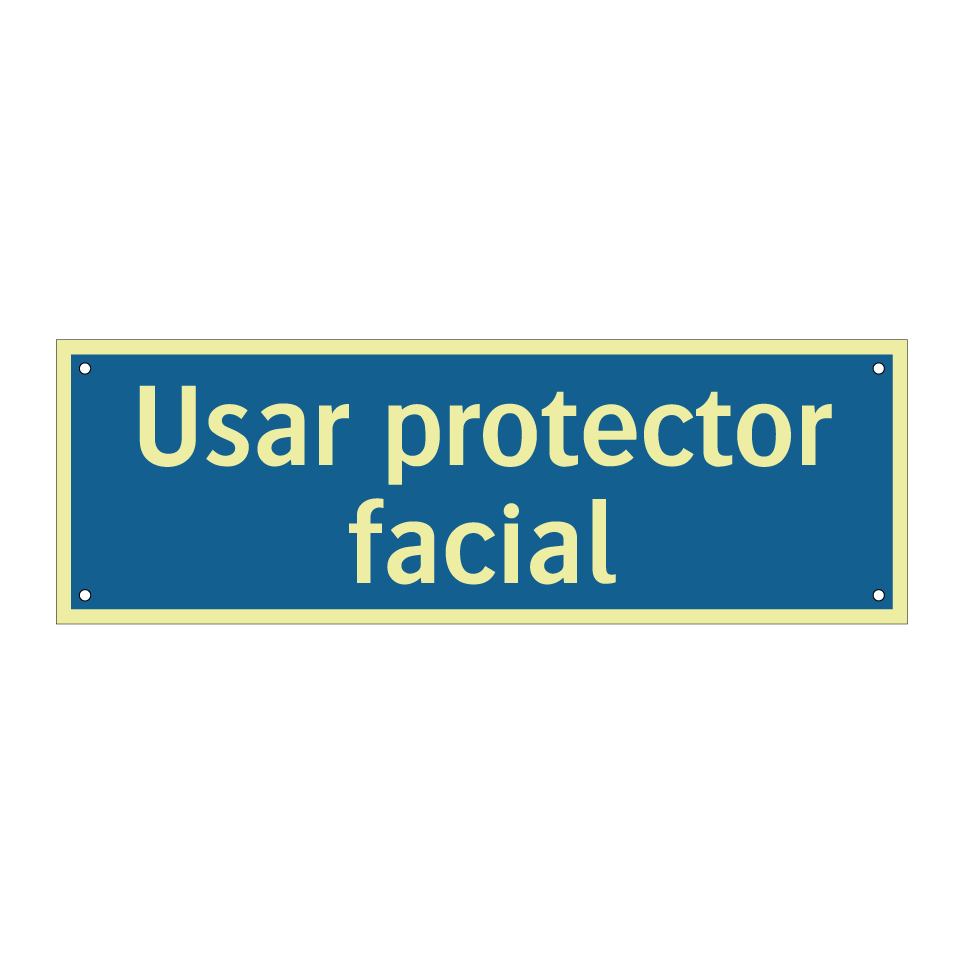 Usar protector facial
