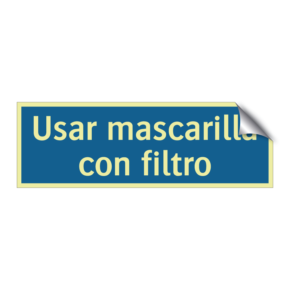 Usar mascarilla con filtro