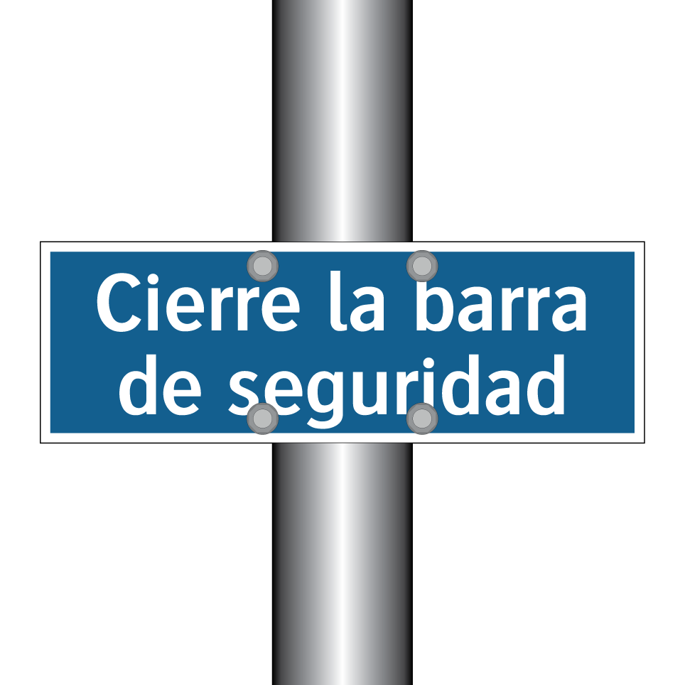 Cierre la barra de seguridad