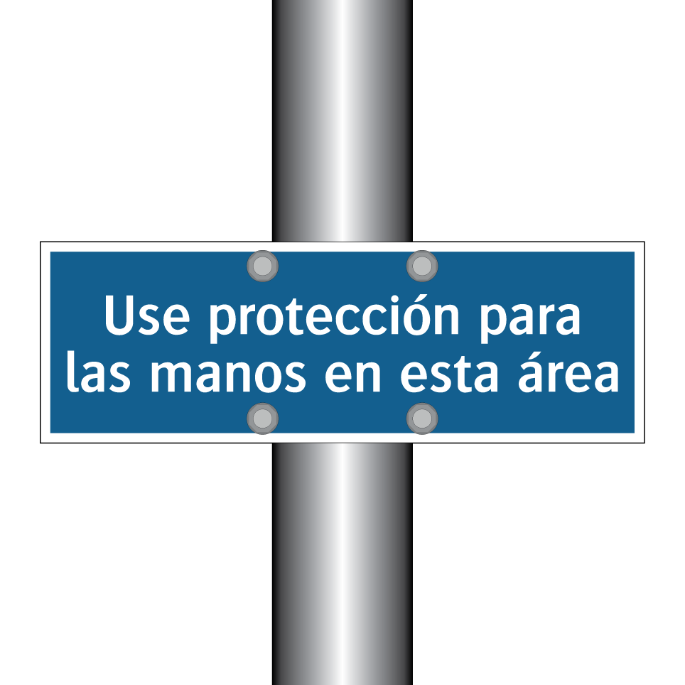 Use protección para las manos en esta área