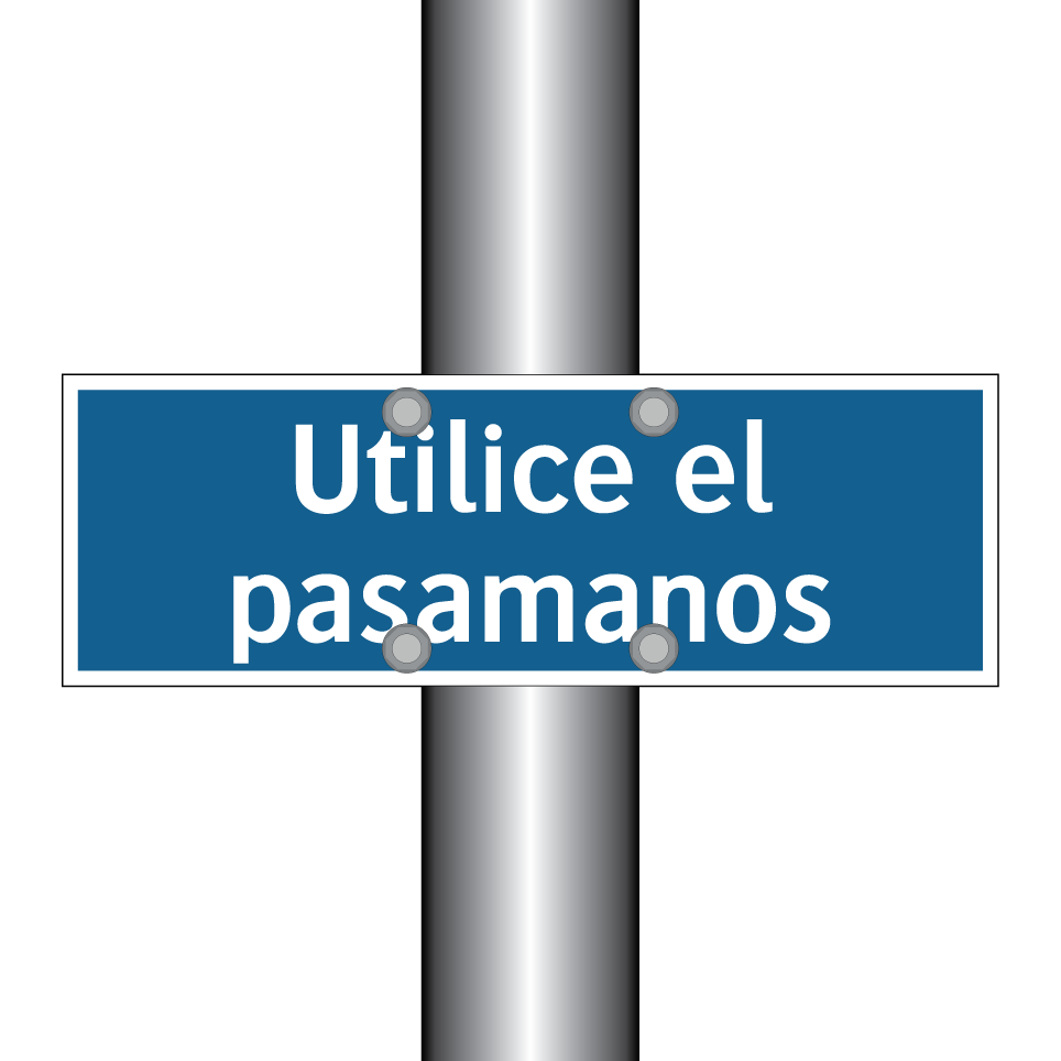 Utilice el pasamanos