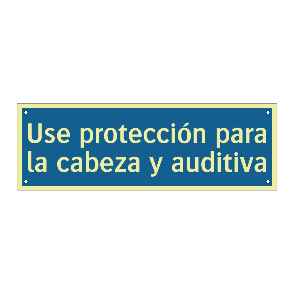 Use protección para la cabeza y auditiva