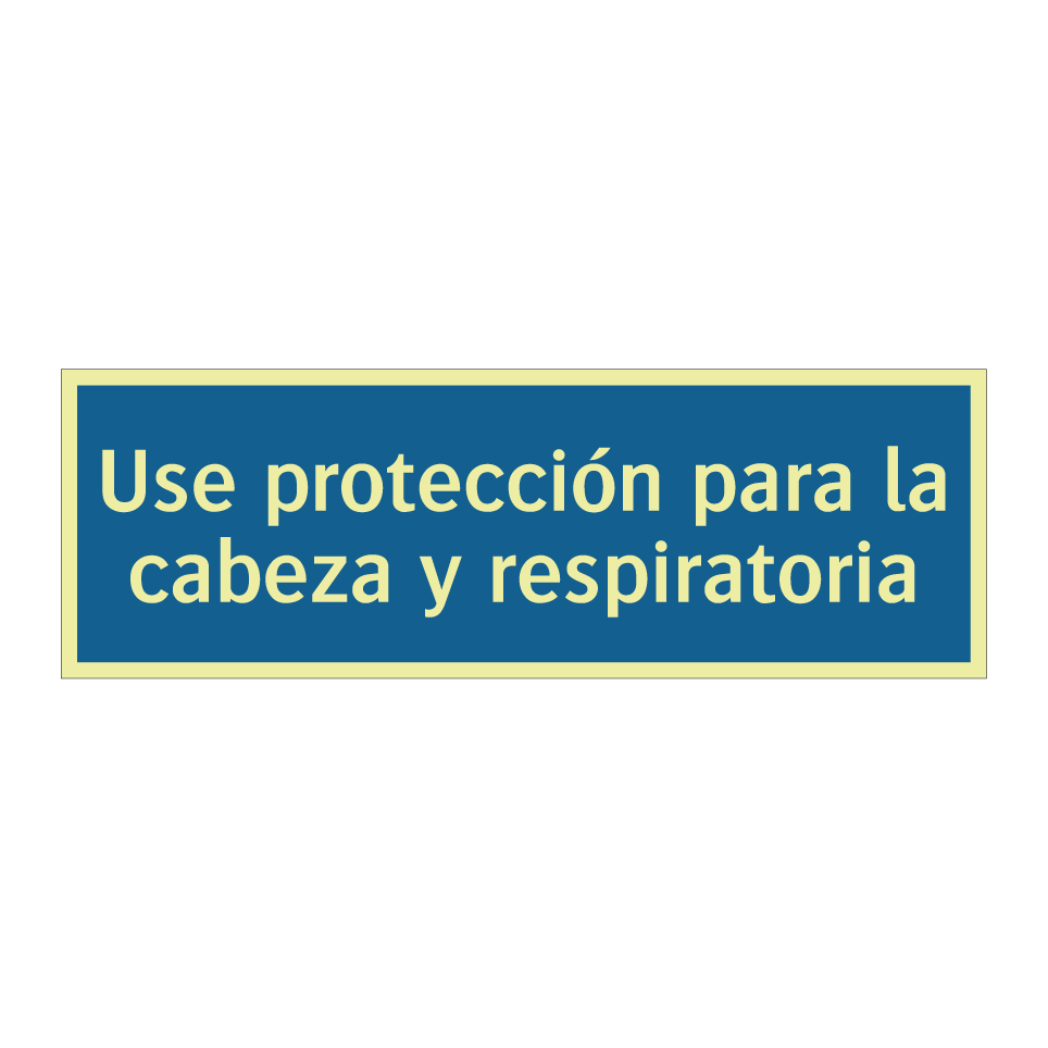 Use protección para la cabeza y respiratoria